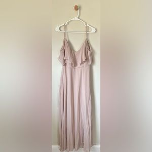 Bird Grey Jane convertible Chiffon Taupe bridesmaid dress